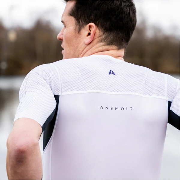 2026 Huub Mens Anemoi 2 SUB22 Trisuit ANESUB22FLNW - Dark Navy / White